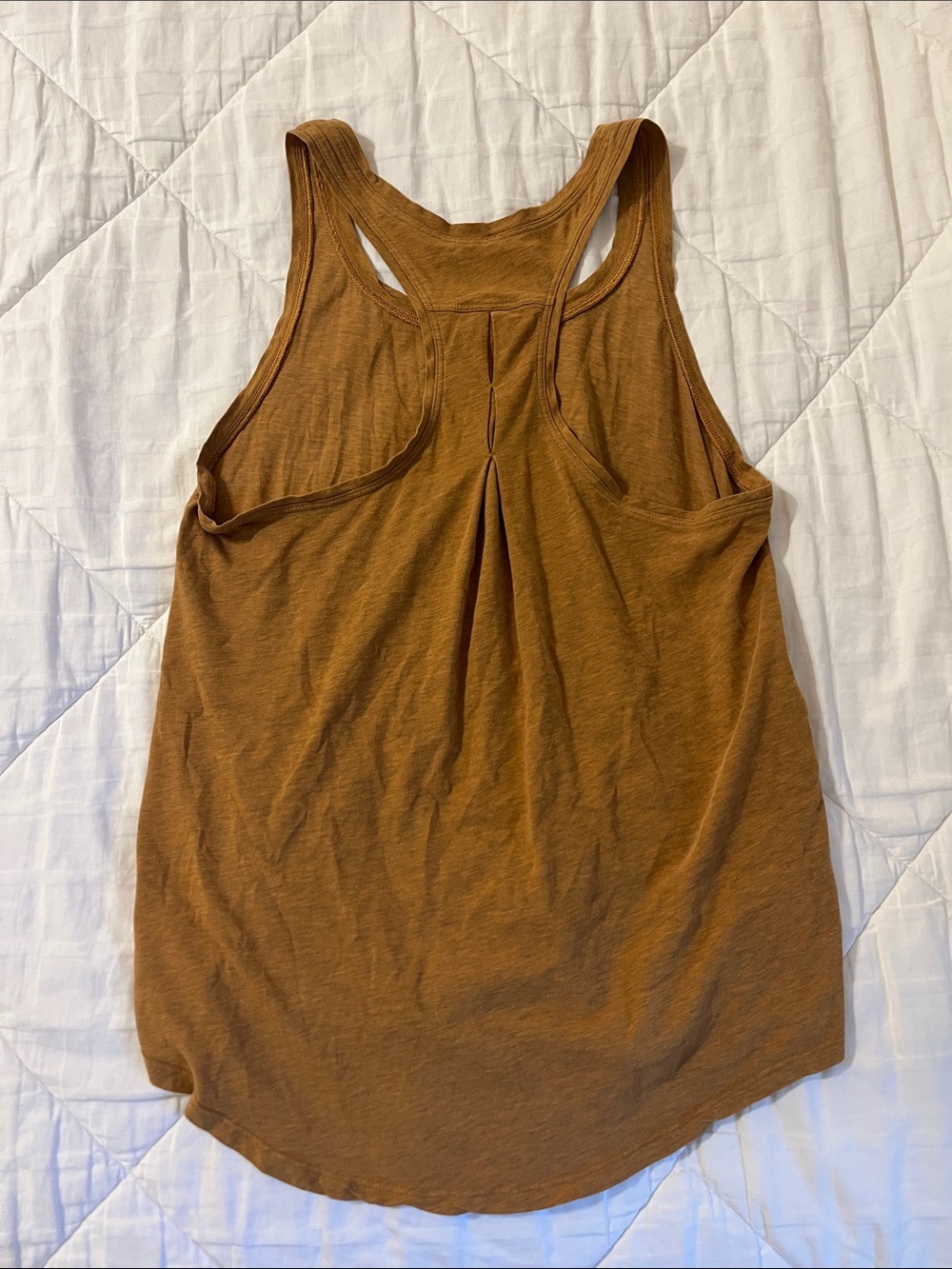Lululemon love tank pleated— mustard yellow